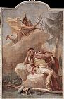 Mercury Paintings - Mercury Appearing to Aeneas by Giovanni Battista Tiepolo